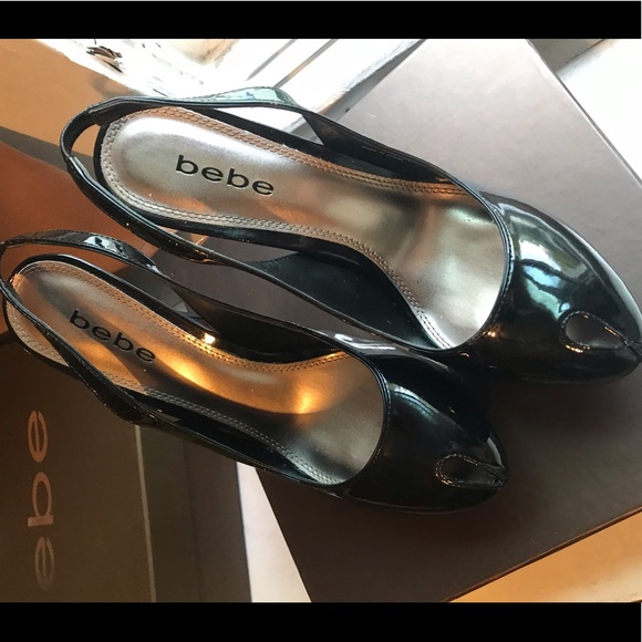 Black Bebe pumps - Picture 3 of 7